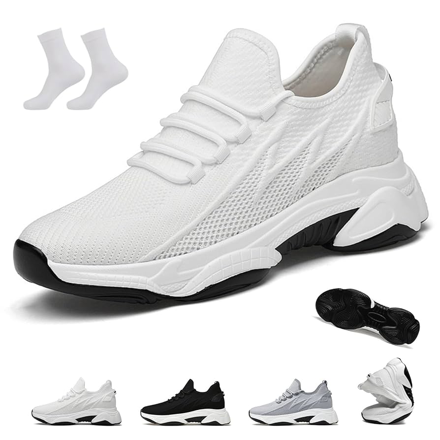 Tallure Sneakers Height Increasing for Women Men, Invisible